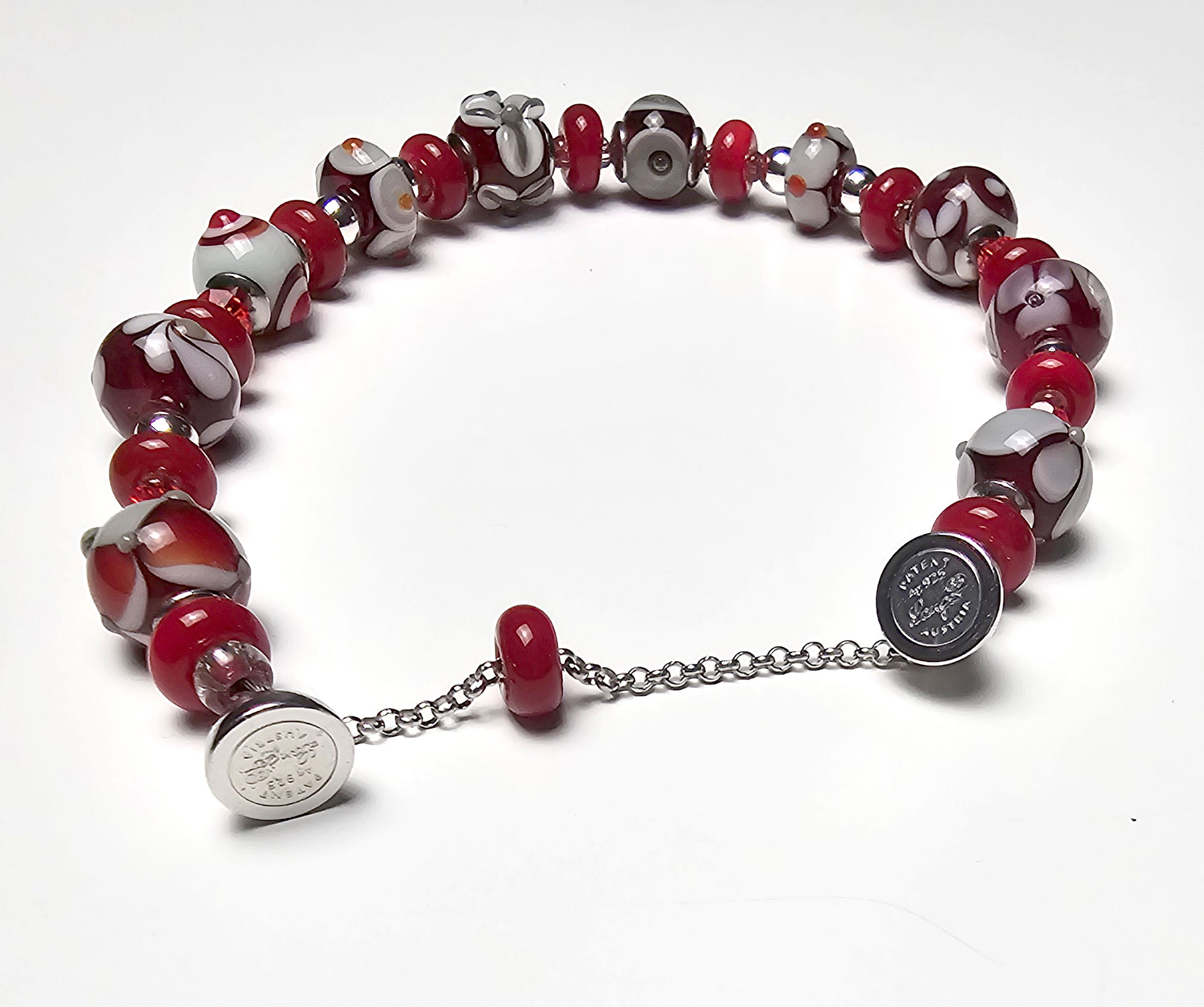 Armband Vielfalt in Bordeauxrot