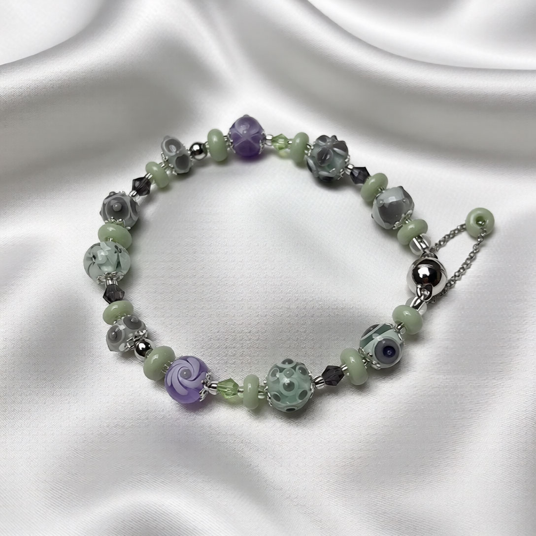 Armband mint-lavendel