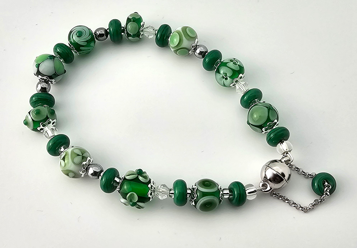 Armband Sinfonie in Smaragdgrün Armband Sinfonie in Smaragdgrün