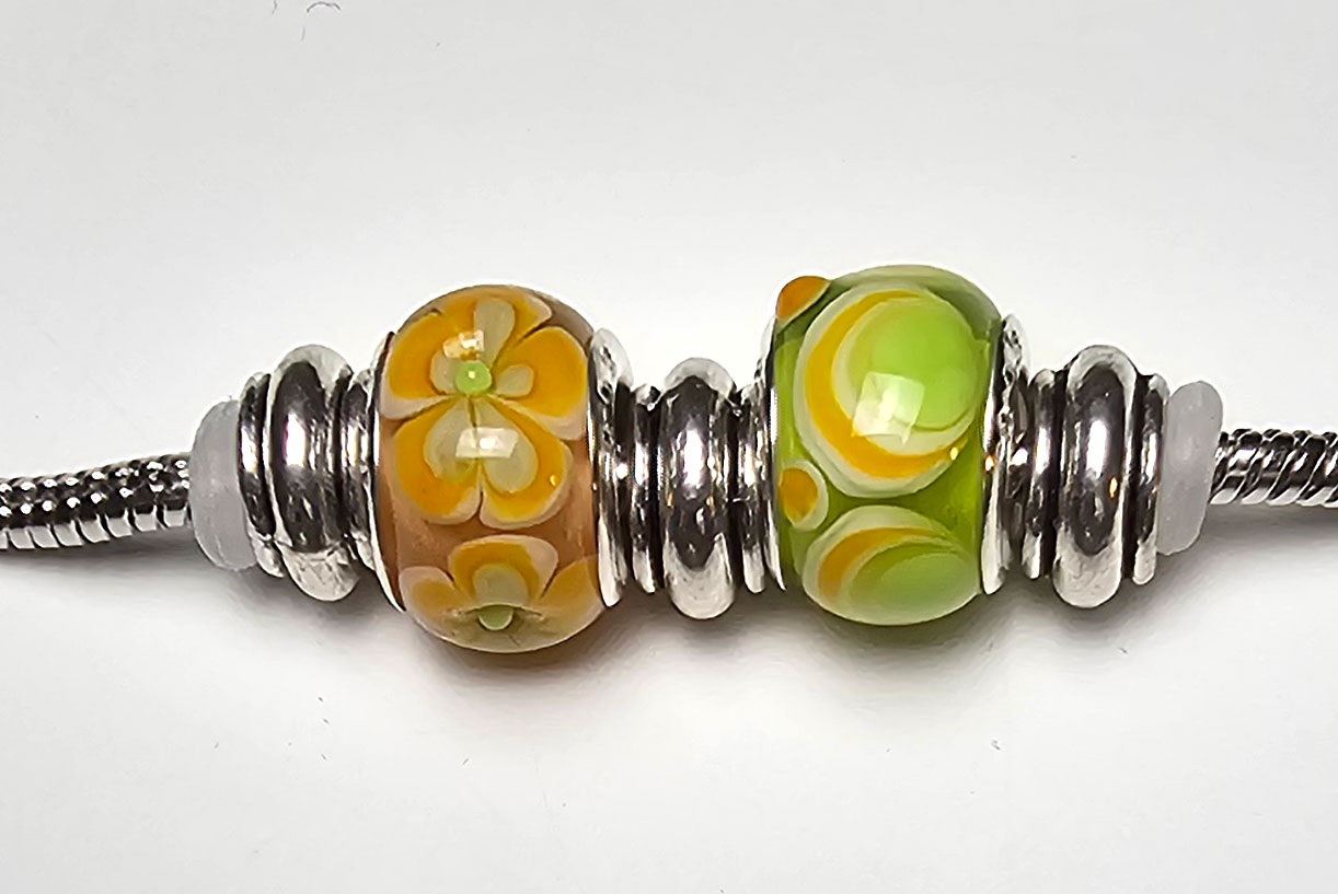 2er Set apfelgrün-mango