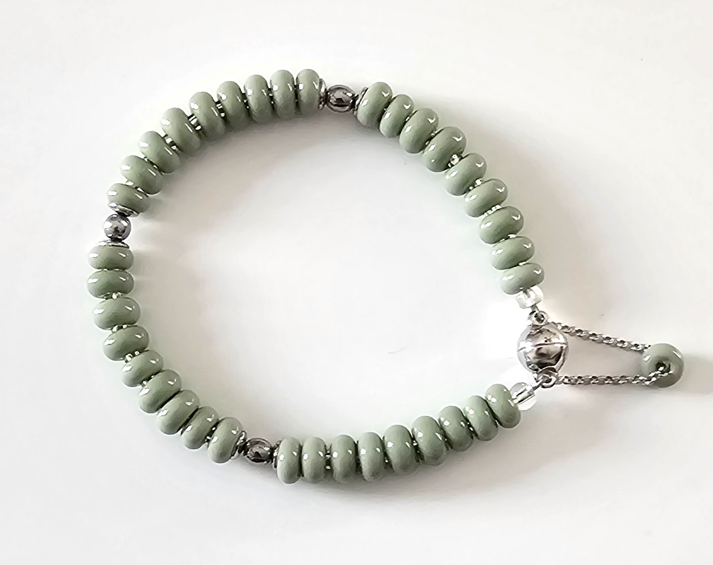 Armband eukalyptusgrün