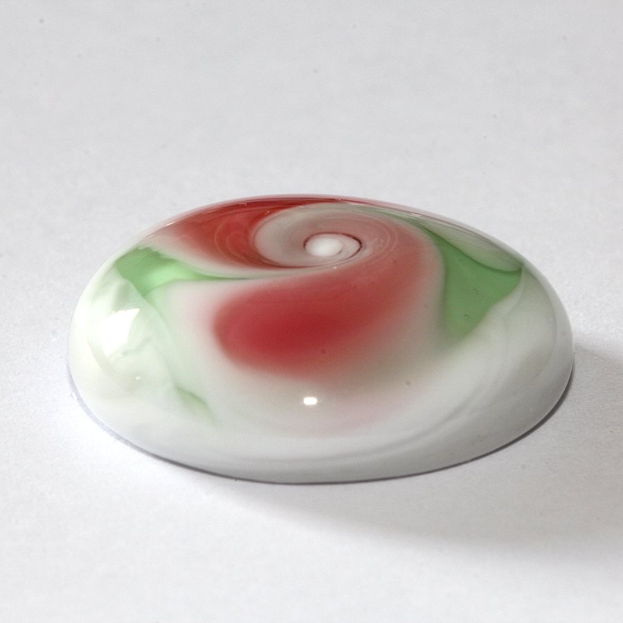 Ring-Top silbergrau-korallrot