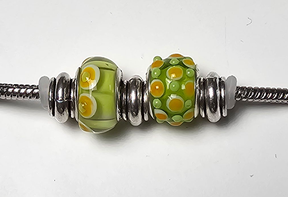 2er Set apfelgrün-mango