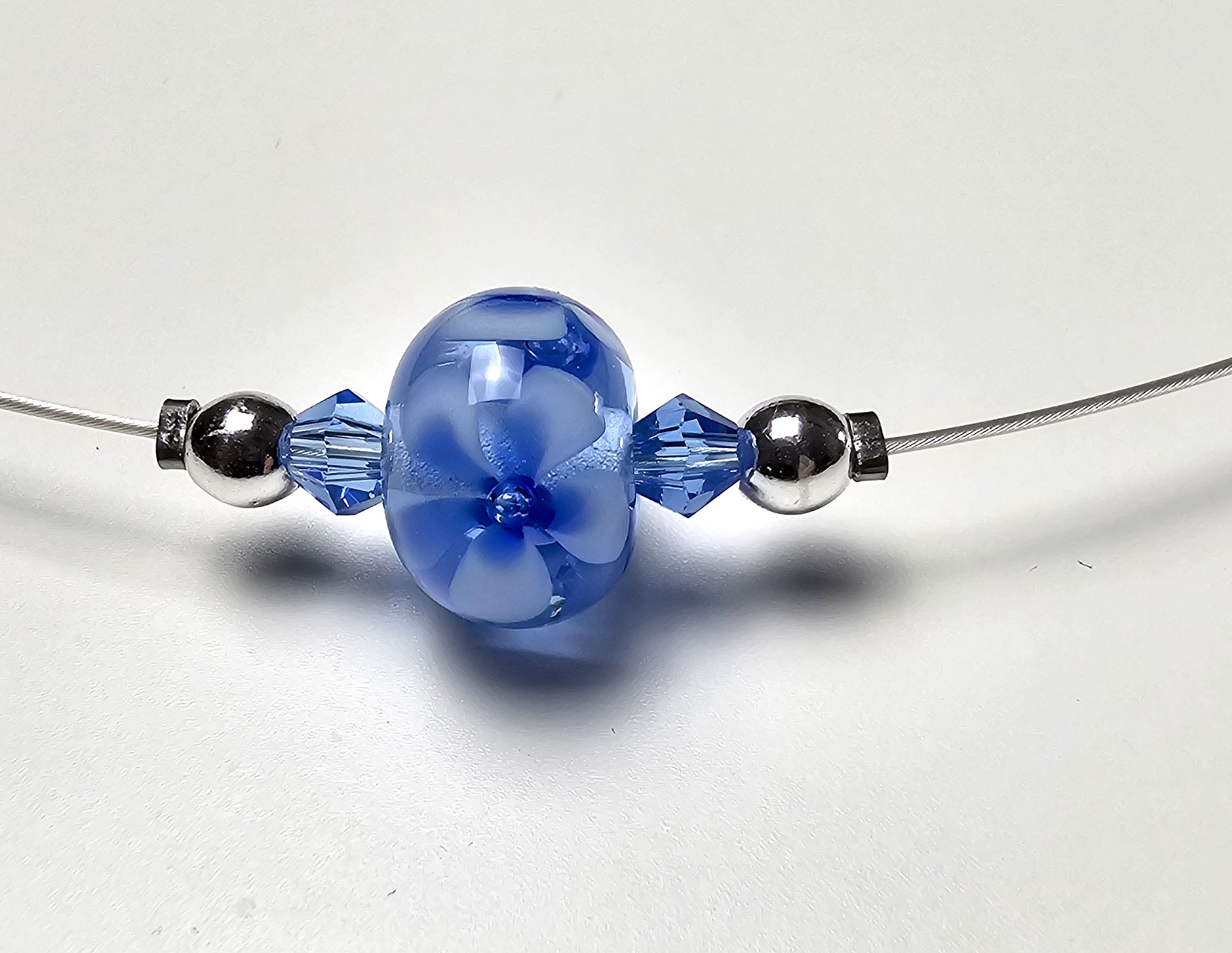 Leichte Kette saphirblau