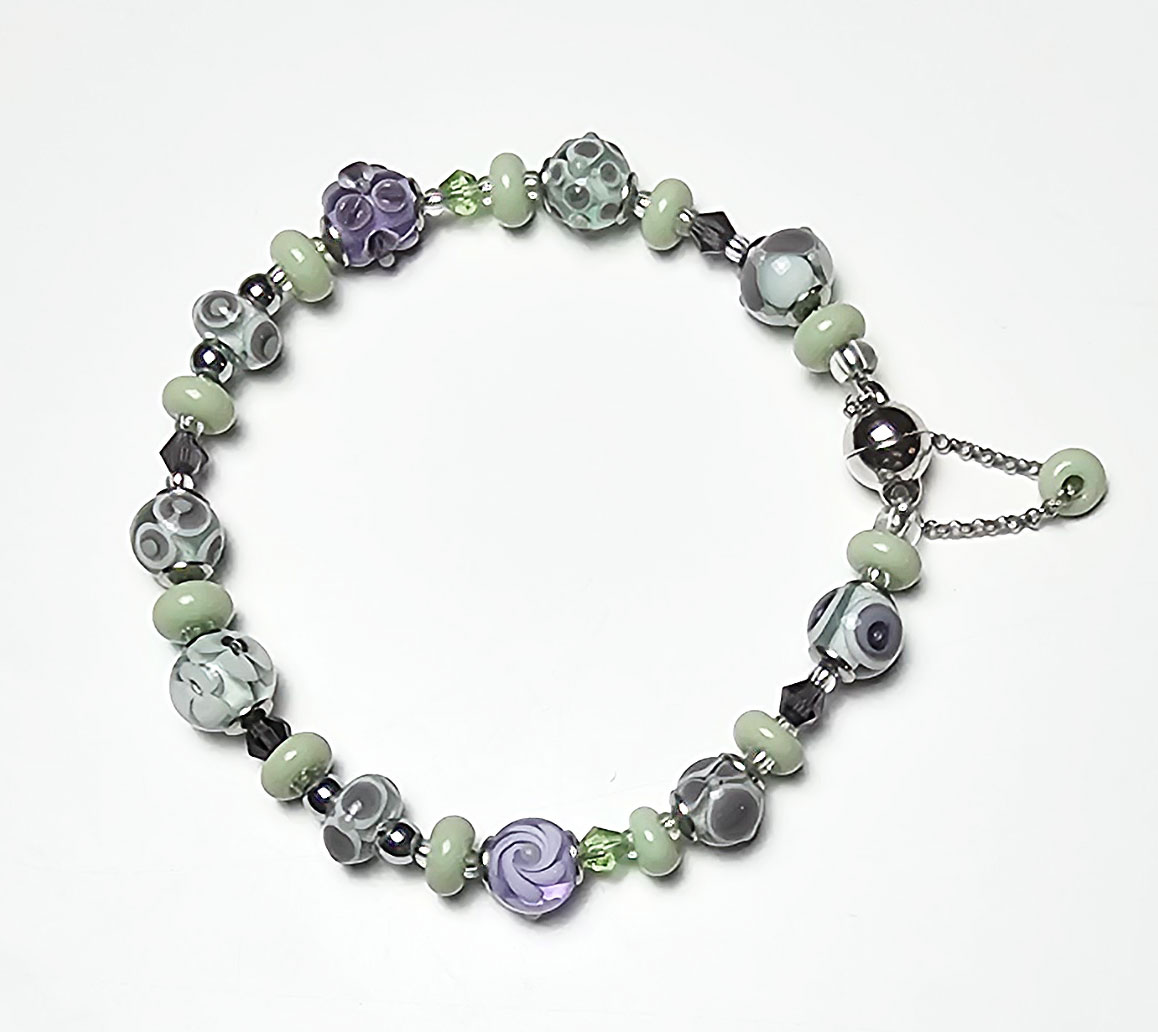 Armband mint-lavendel