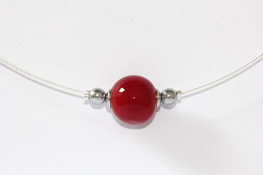 Leichte Kette kirschrot Leichte Kette kirschrot