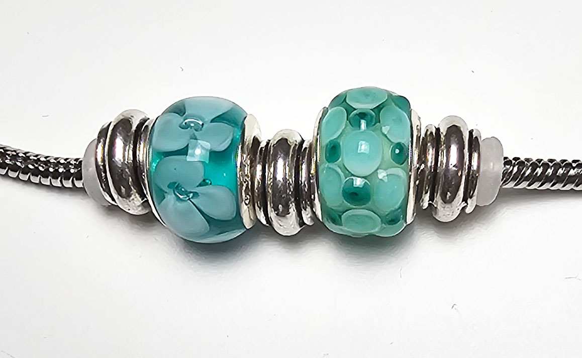 2er Set meergrün-malachitgrün