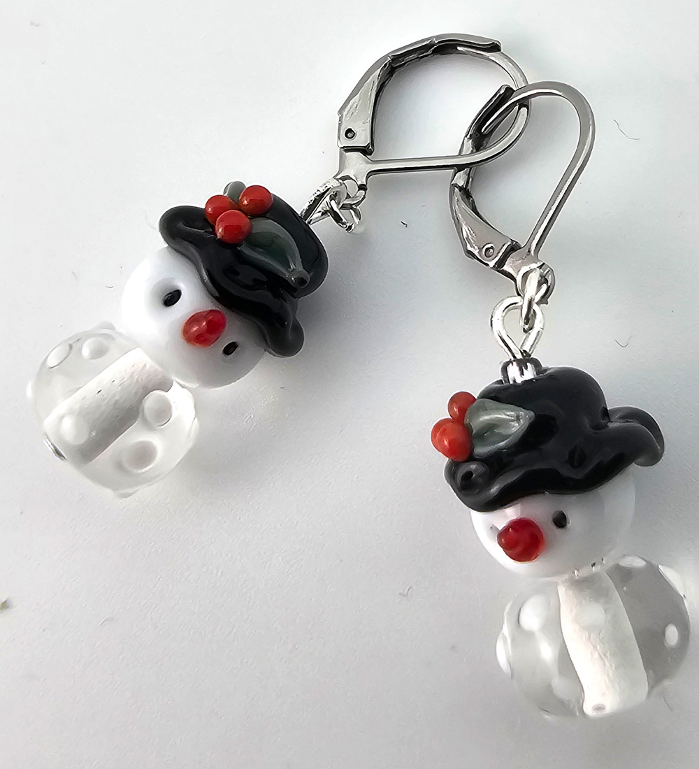 Ohrhänger Schneemann Ohrhänger Schneemann