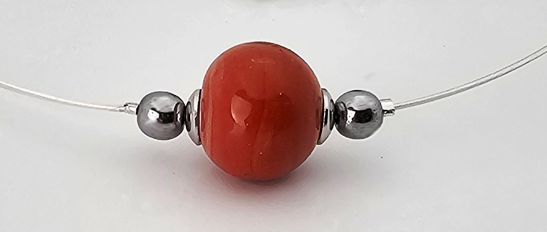 Leichte Kette korallrot Leichte Kette korallrot