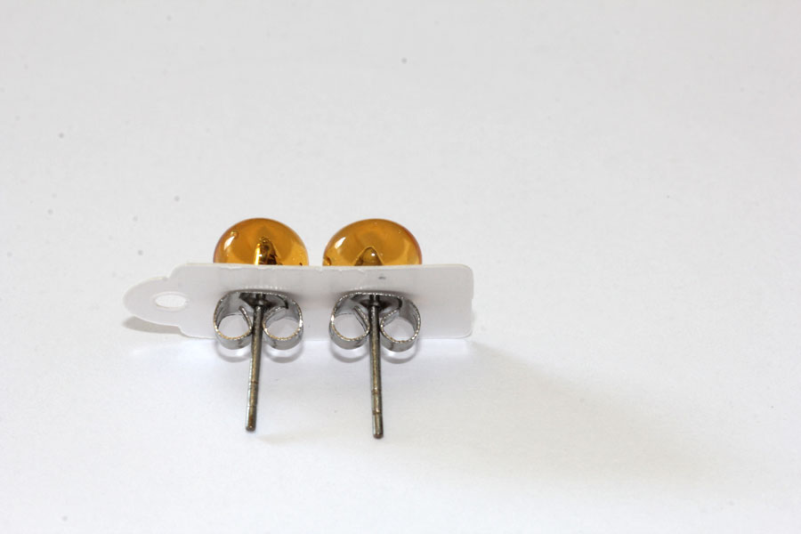 Ohrstecker topas transparent