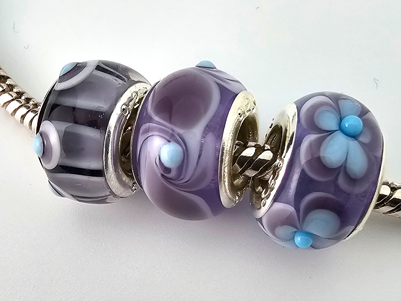 3er Set lavendel-himmelblau 3er Set lavendel-himmelblau