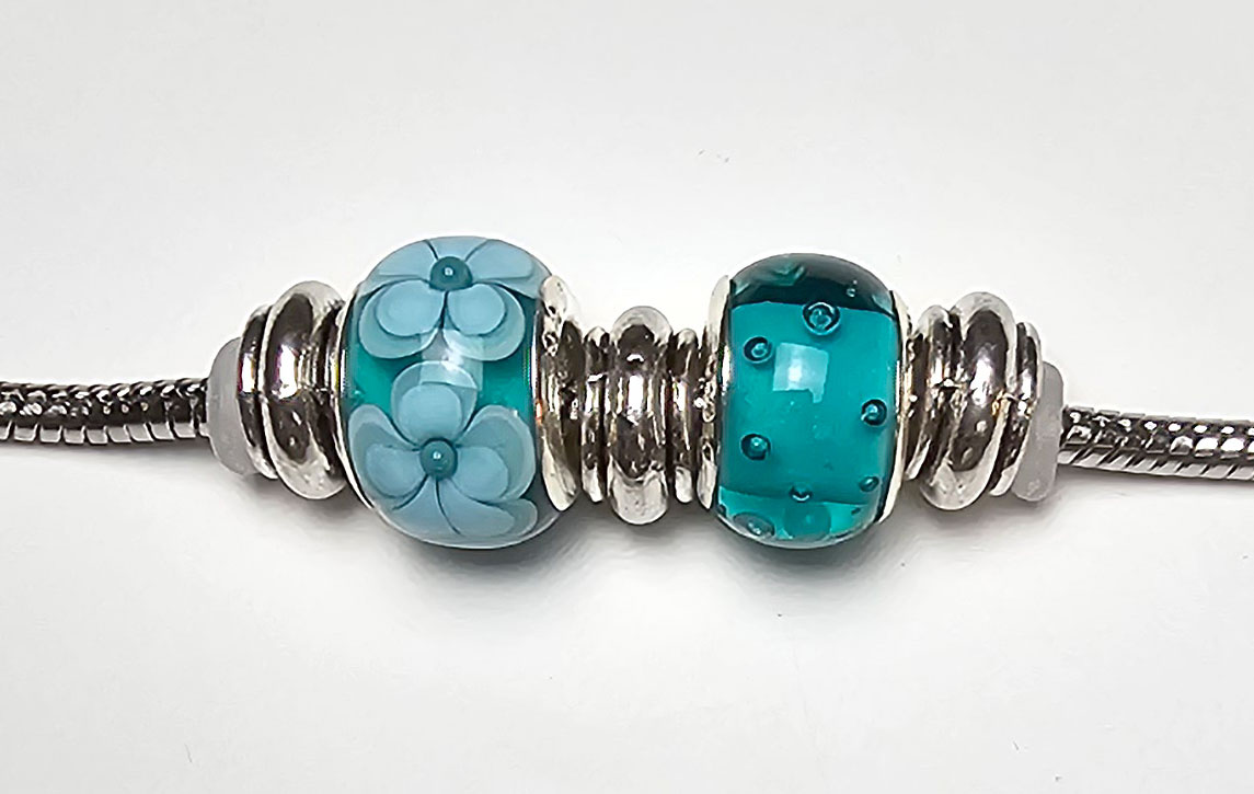 2er Set meergrün-malachitgrün