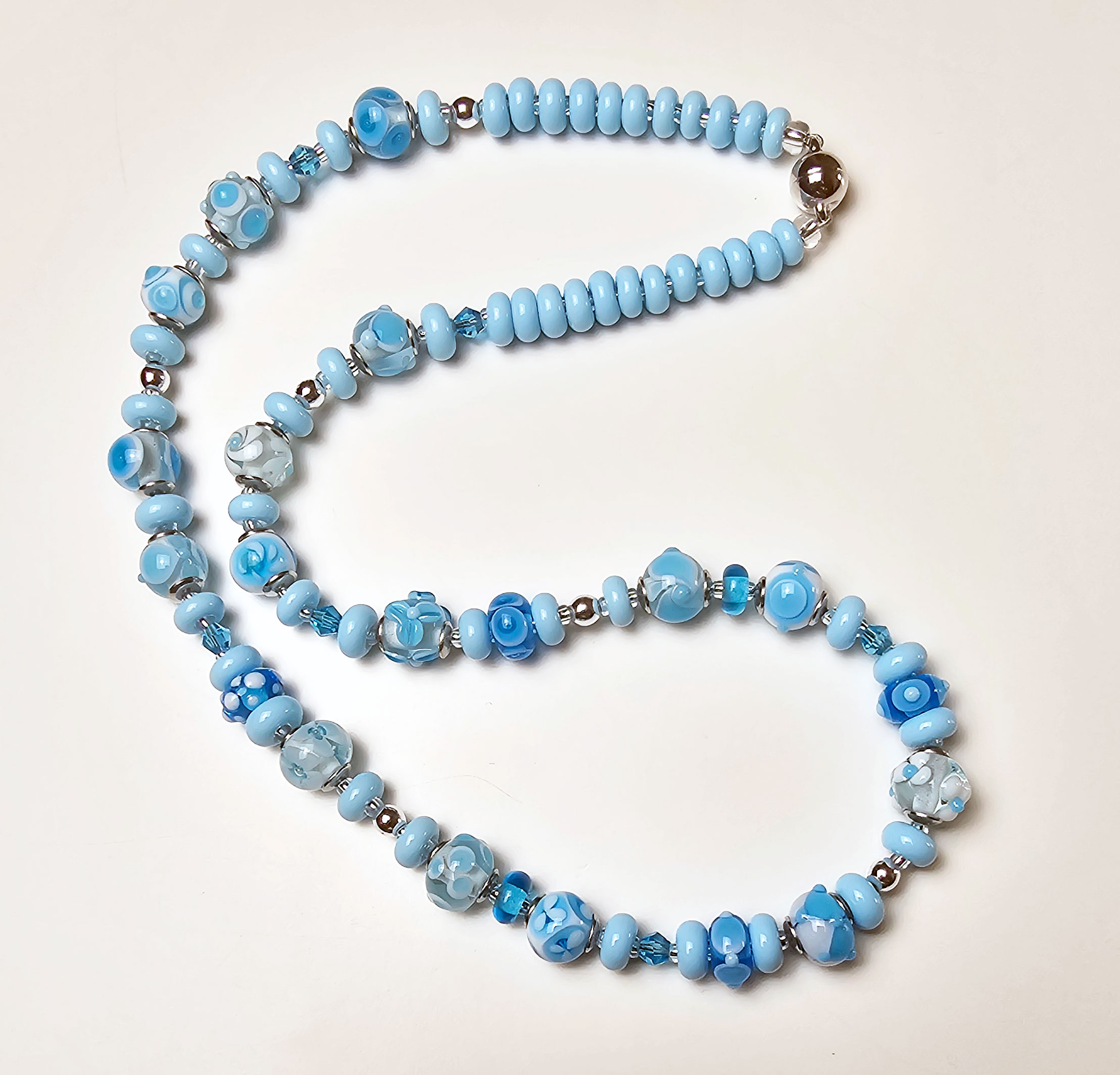 Collier aquablaue Vielfalt