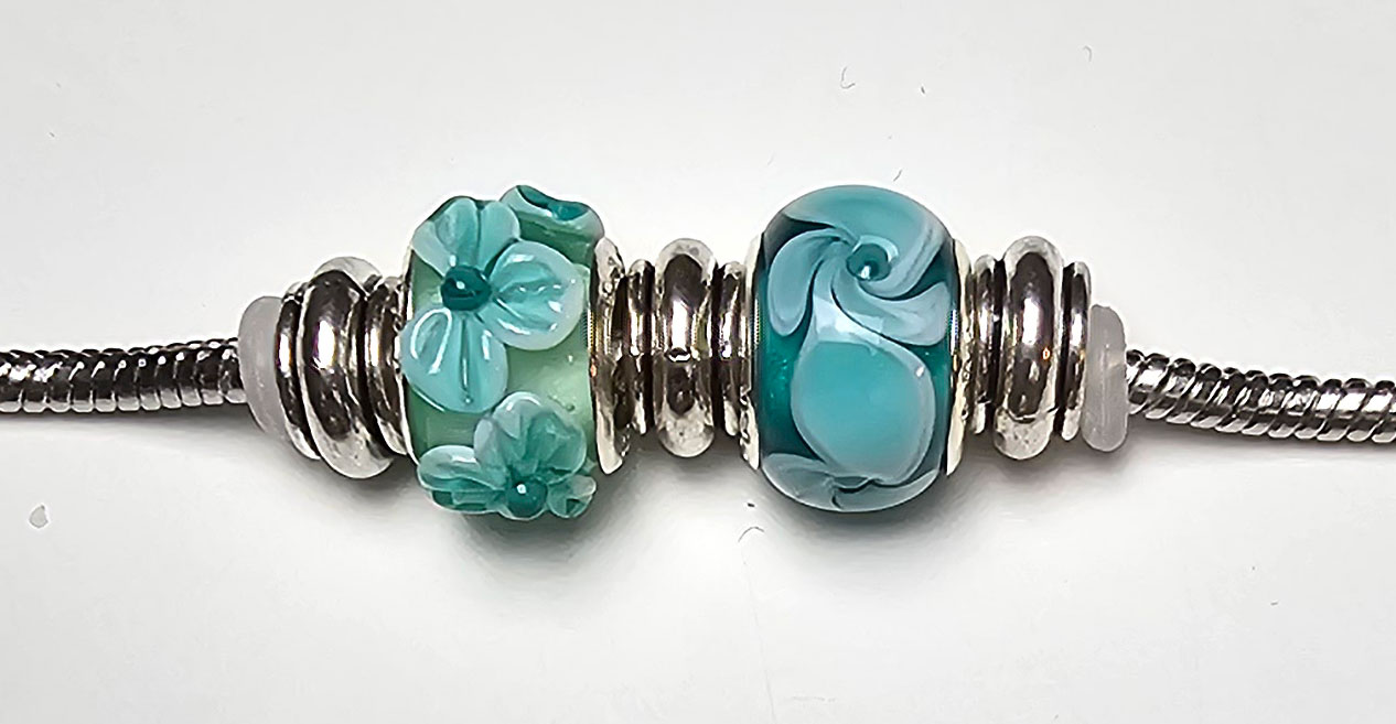 2er Set meergrün-malachitgrün