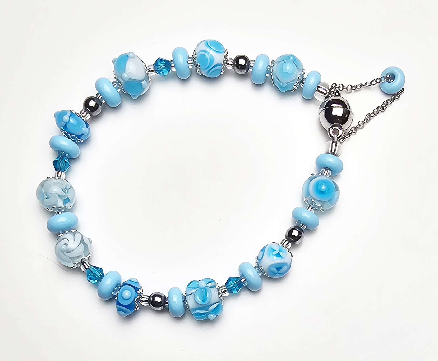 Armband aquablaue Vielfalt