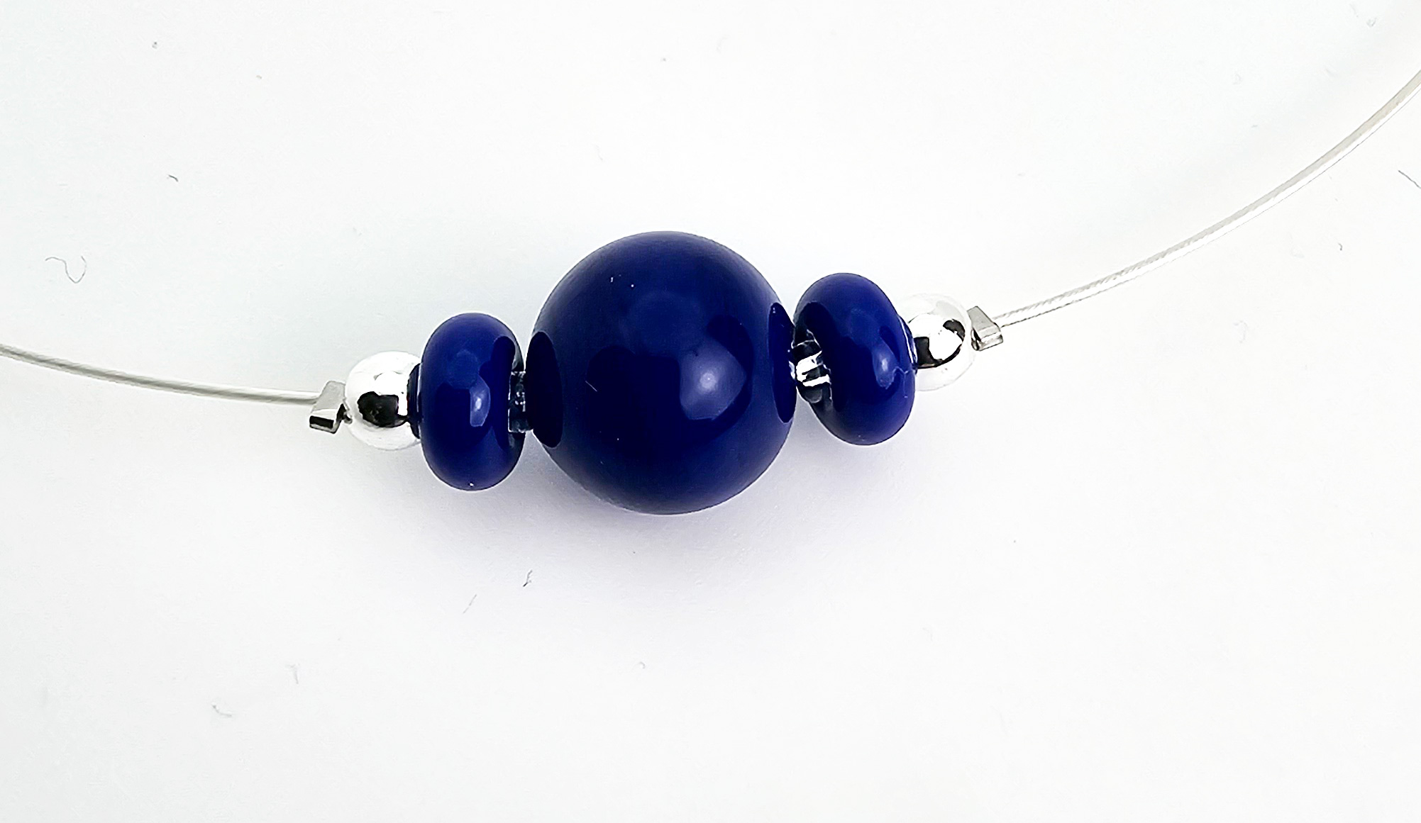 Leichte Kette dunkles Lapis