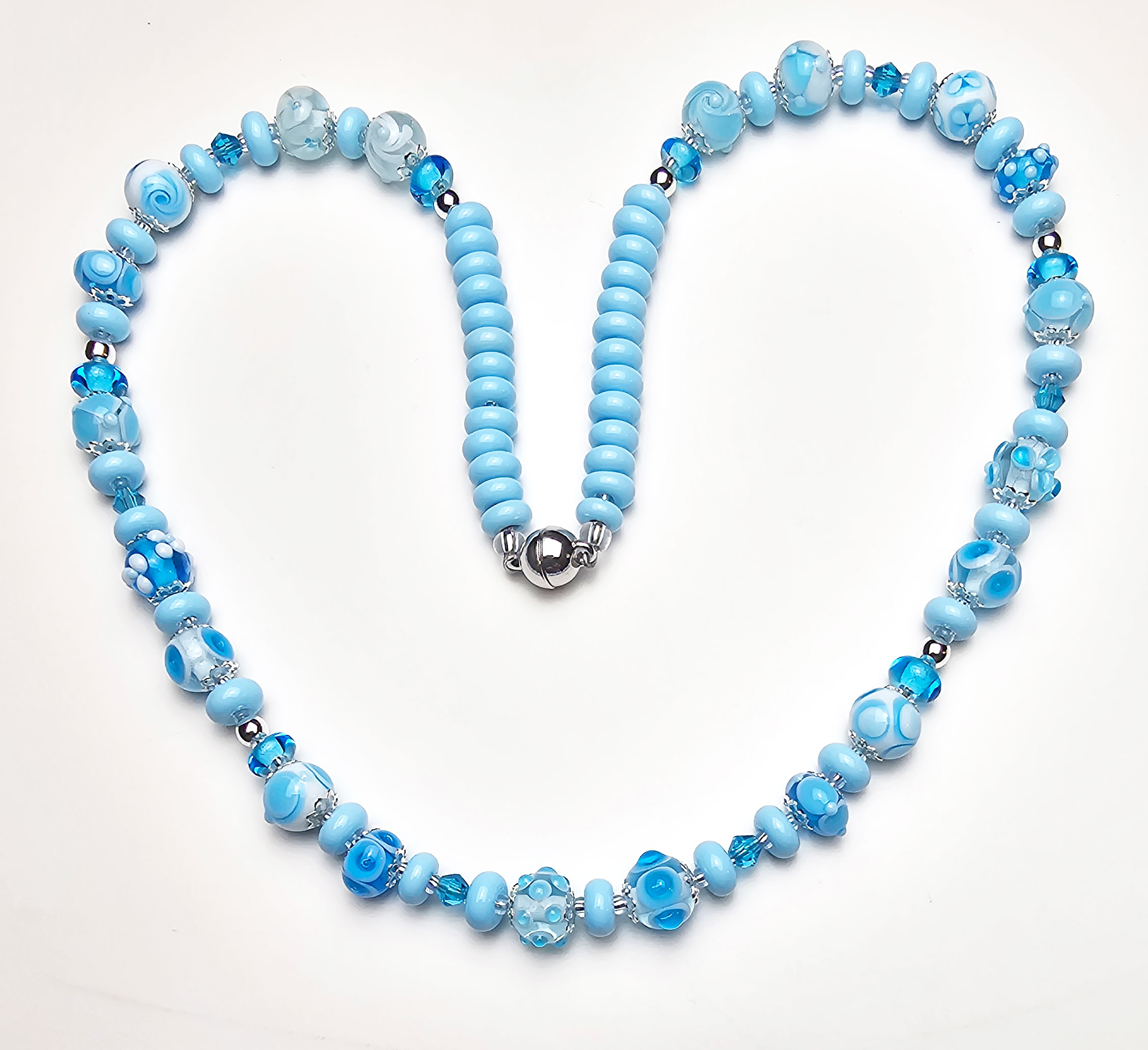 Collier aquablaue Vielfalt