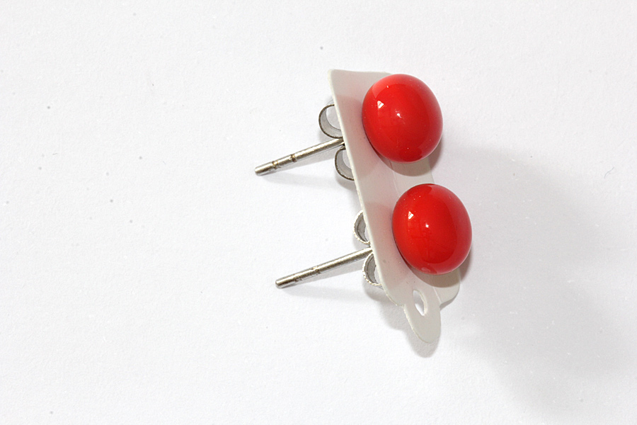 Ohrstecker erdbeerrot Ohrstecker erdbeerrot