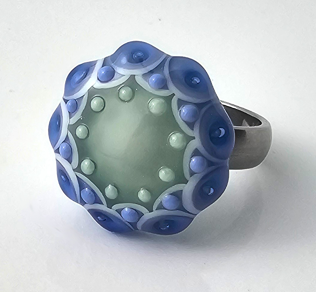Ring-Top mint-saphirblau Ring-Top mint-saphirblau