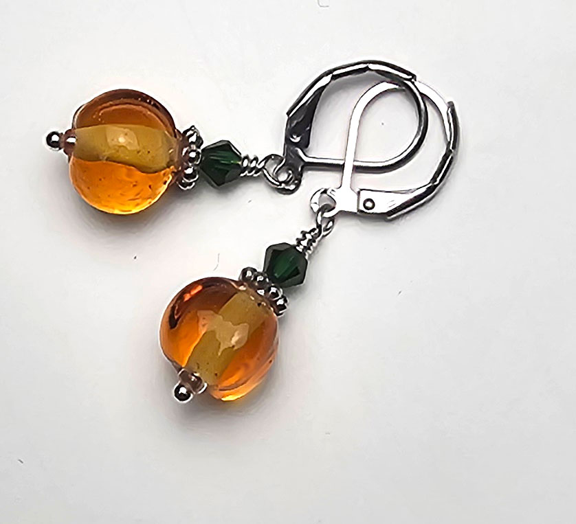 Ohrhänger bernsteinfarben