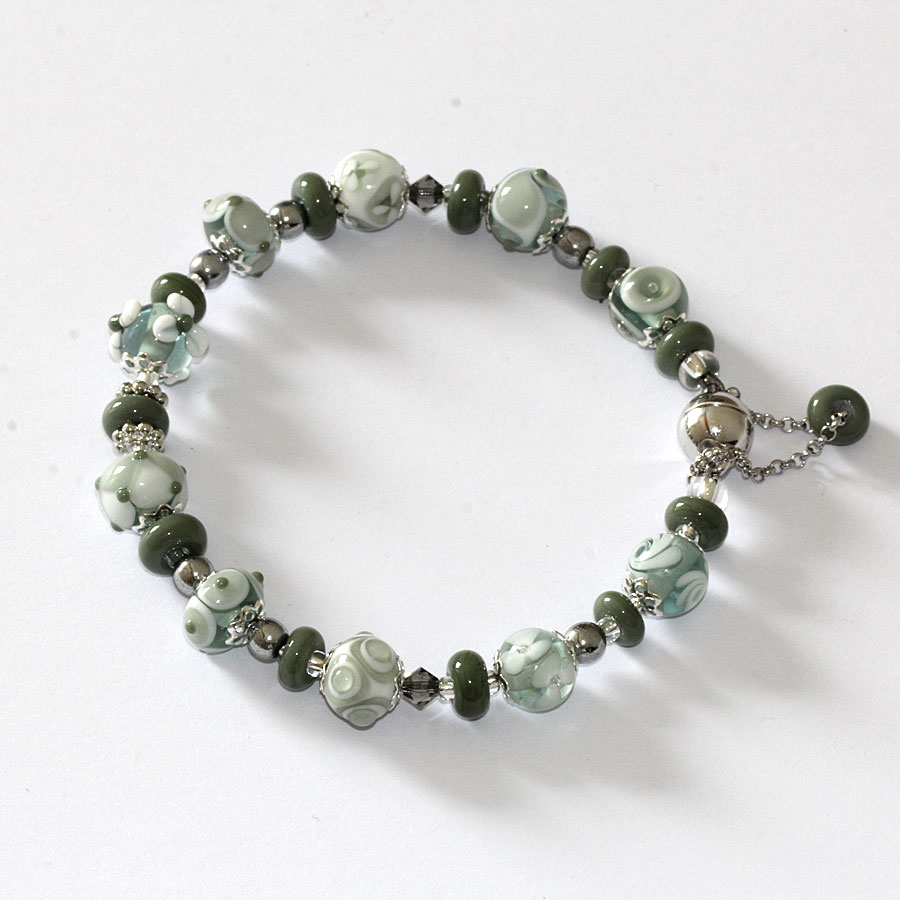 Armband Schilfgrüne Vielfalt