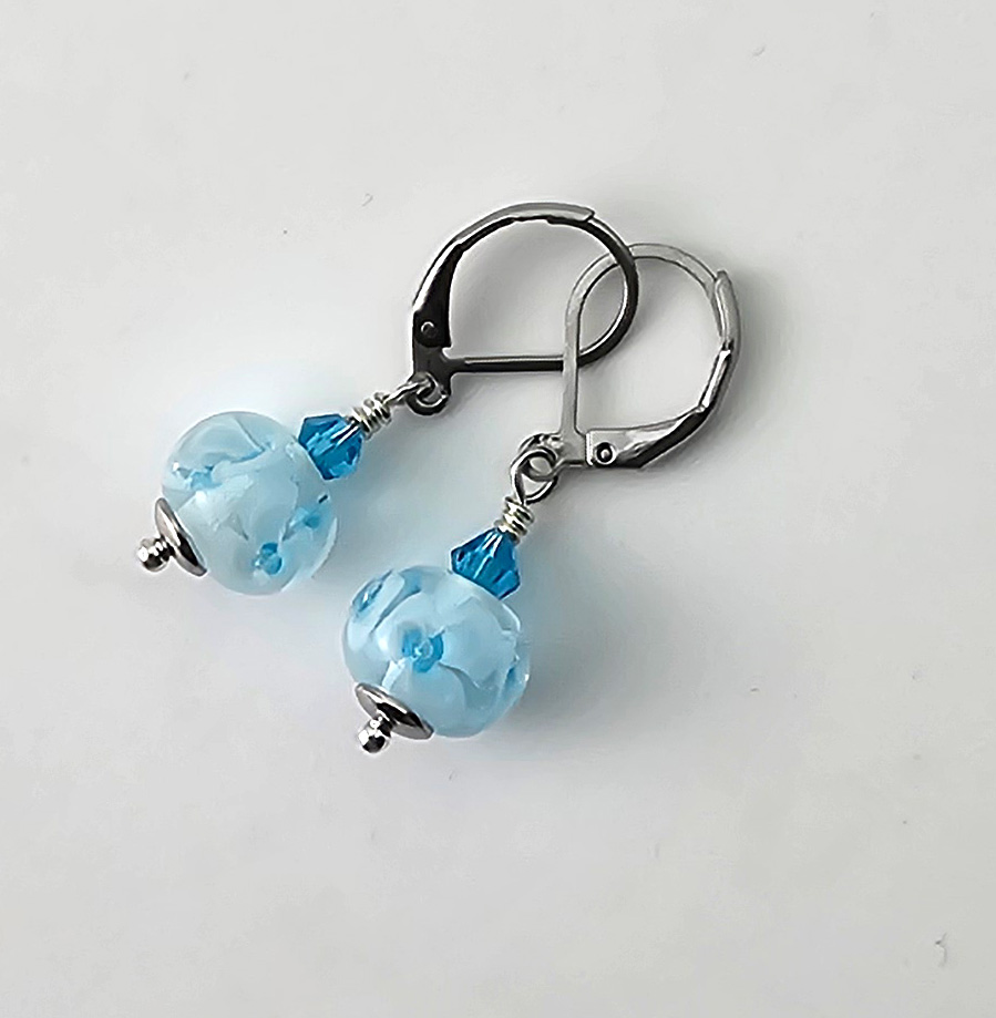 Ohrhänger aquablau Ohrhänger aquablau