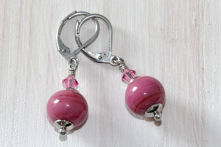 Ohrhänger himbeerpuder Ohrhänger himbeerpuder