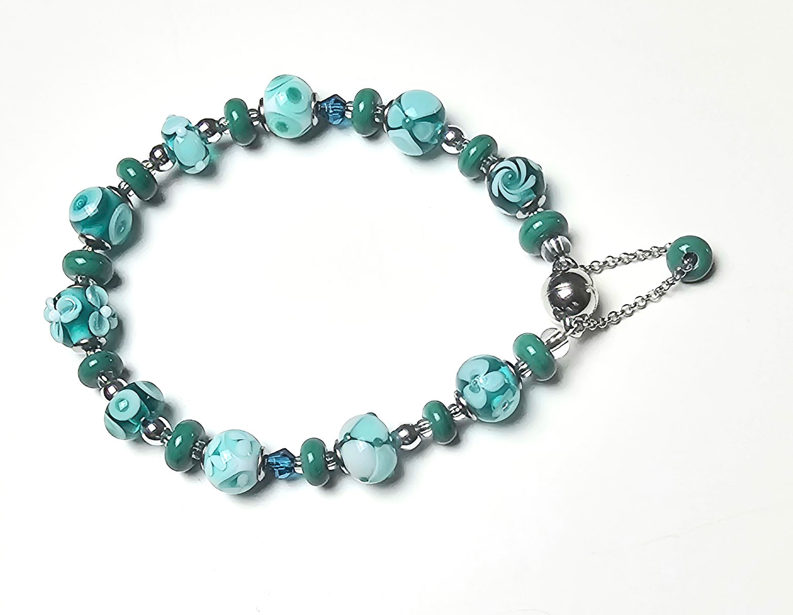 Armband in meergrün
