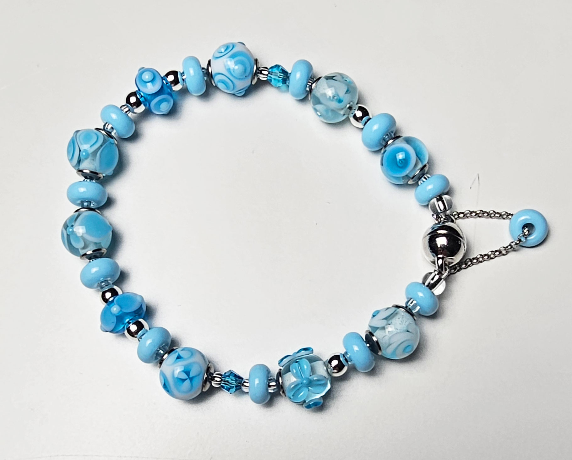 Armband aquablaue Vielfalt